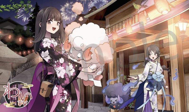 画像1: 【100枚限定】みんなで花火を見に行こう！プレイマット 2025ver.（わいTV） (1)
