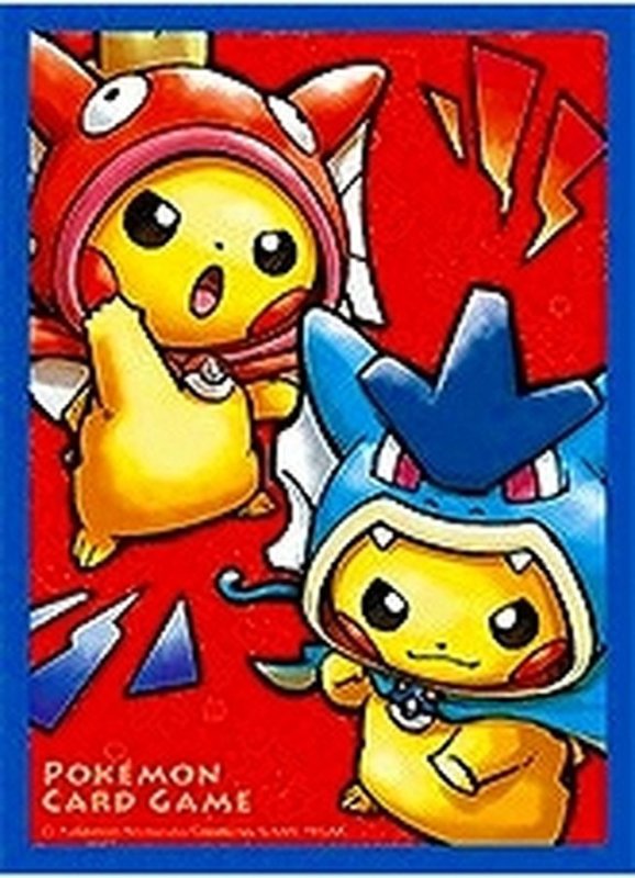 画像1: デッキシールド『コイキングごっこ＆ギャラドスごっこピカチュウ(スペシャルBOX)』64枚入り【サプライ】 (1)