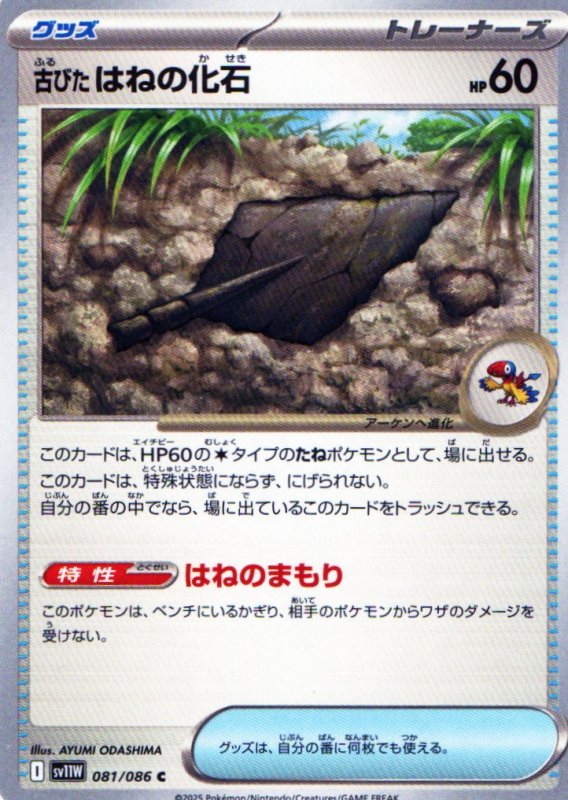 画像1: 古びたはねの化石【C】{081/086} [SV11W] (1)