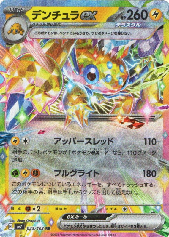 画像1: デンチュラex【RR】{033/102} [SV7] (1)