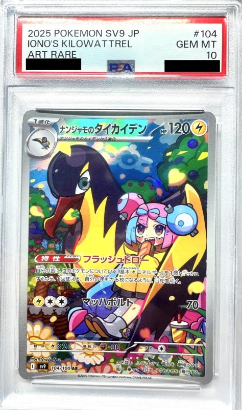 画像1: 〔PSA10鑑定済〕ナンジャモのタイカイデン【AR】{104/100} (1)