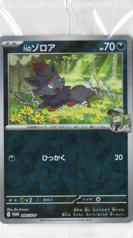 画像1: Nのゾロア(未開封)【P】{200/SV-P} [SV-P] (1)