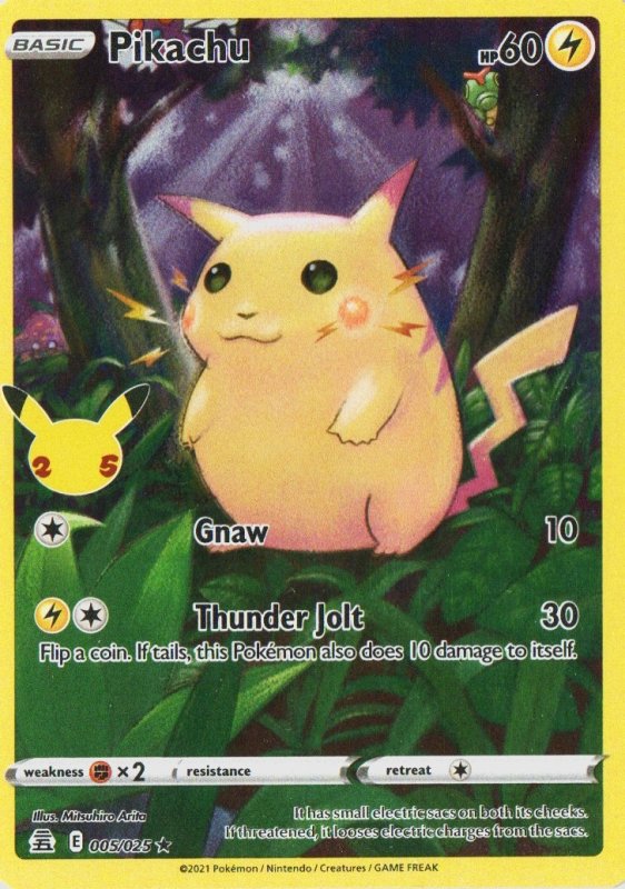 画像1: 〔状態A-〕ピカチュウ　海外版 英語版　25th　Pikachu (1)