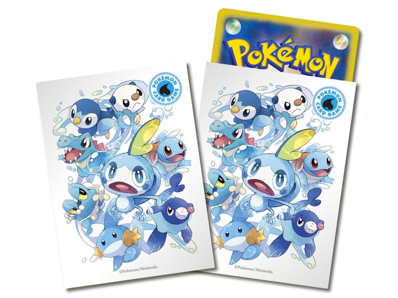 画像1: デッキシールド『タイプファイターズ 水』64枚入り【サプライ】 (1)